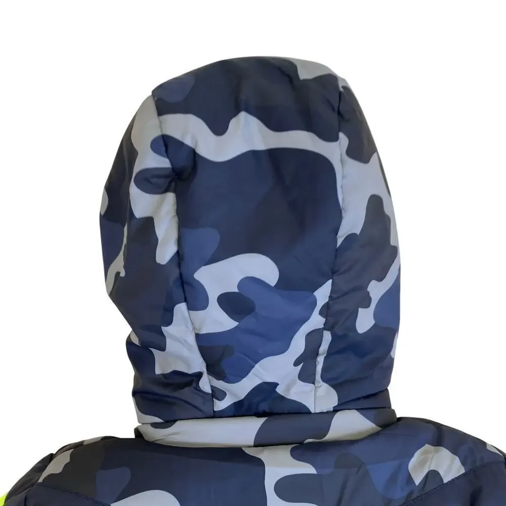 Egg New York NWT Sz 2T Toddlers Winter Puffer Jacket Sherpa Lined Hooded Camo